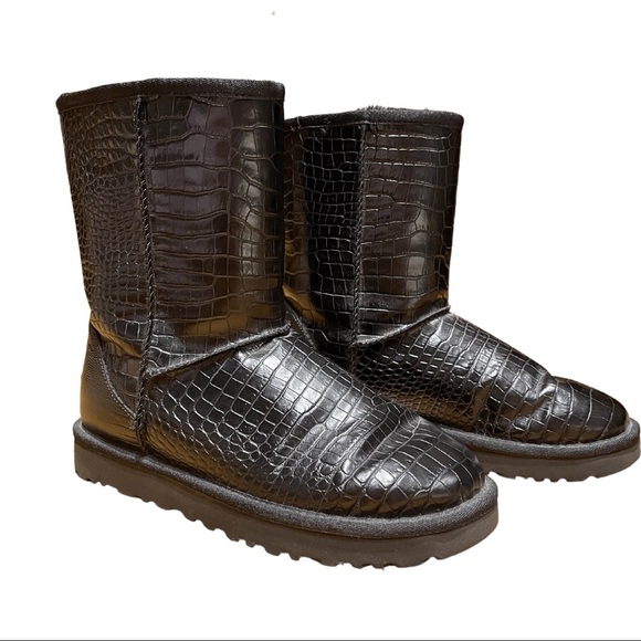 Ugg Classic Short Croco Ugg Croco Black Ugg Croco Boots UGG